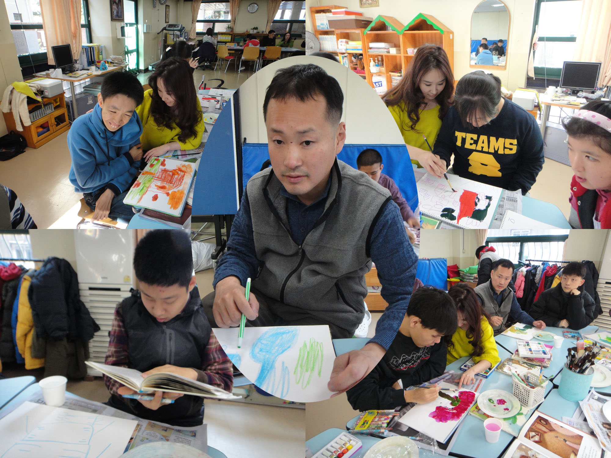 11월29일 오유경 선생님의 미술교실사진이예요.